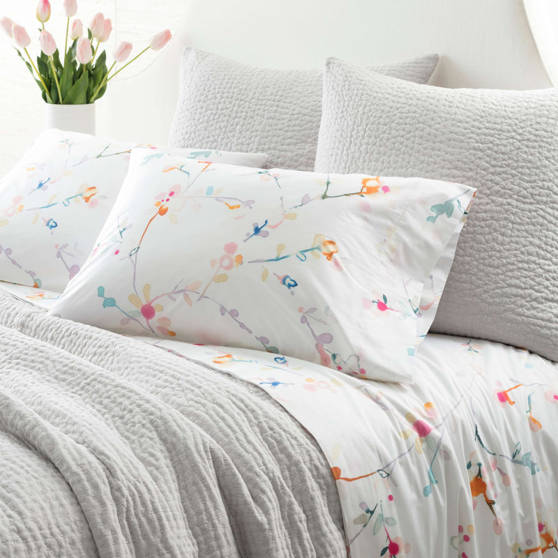 Pine Cone Hill Blossom 400 Thread Count Floral / Flower 100 Cotton